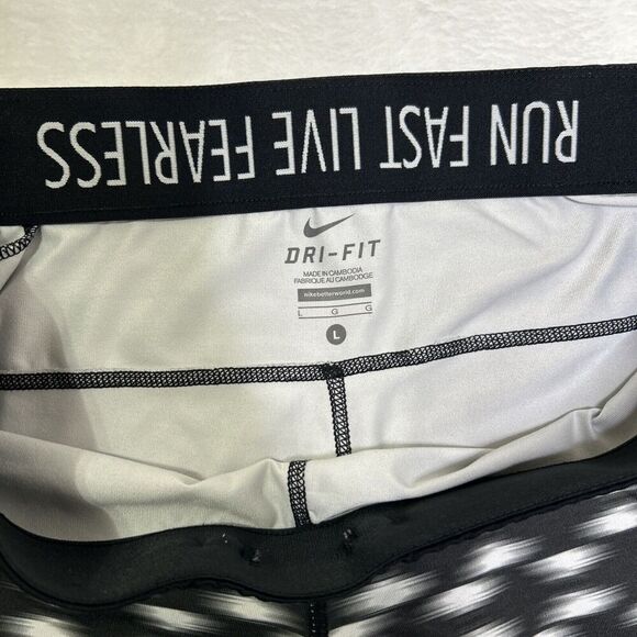 Nike Capri Pants Dri Fit Running Athletic Fitted - Picture 3 of 9